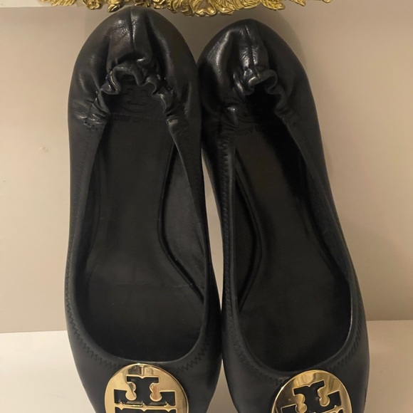 Tory Burch Shoes | Tory Burch Reva
Black Ballet Flats Logo Metal - Picture 10 of 14